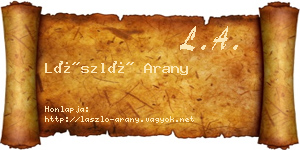 László Arany névjegykártya